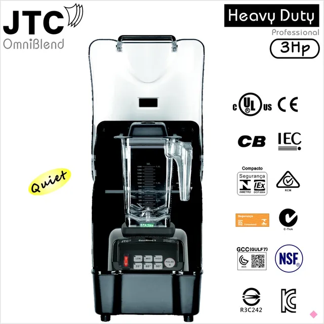 BPA Free 3HP Commercial Blender + Best Sound enclosure box, Model:TM-800AQ, FREE SHIPPING, 100% positive feedback! 1