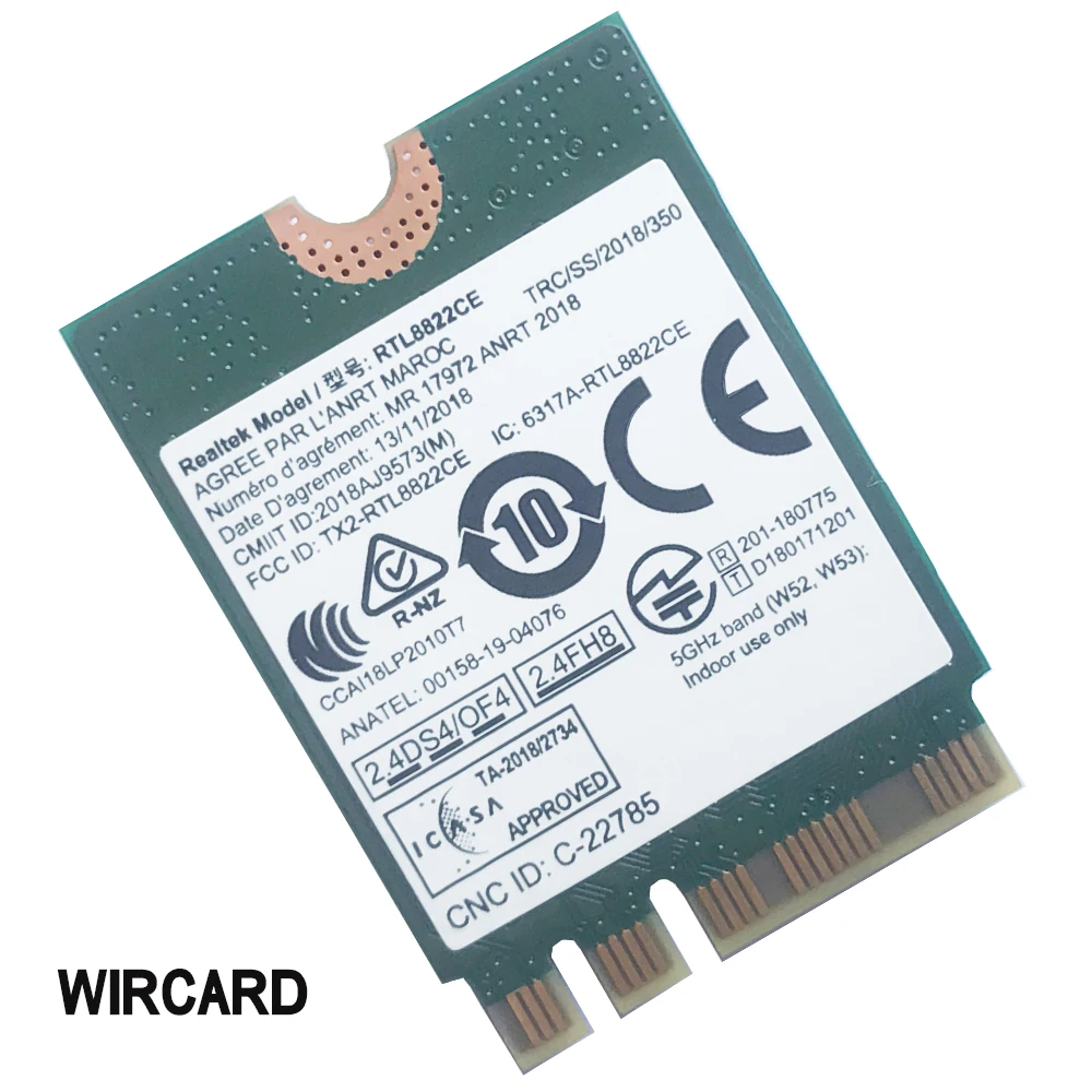 RTL8822CE 802.11AC WiFi+BT 5.0 NGFF FRU 02HK703 wireless