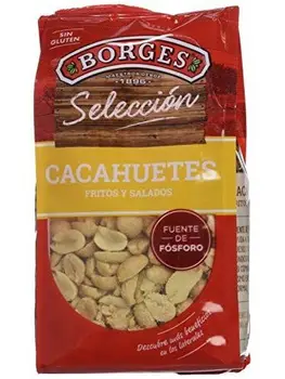 

Borges - Cacahuete en Grano Repelado, Frito y Salado - Bolsa de 200 Gramos.
