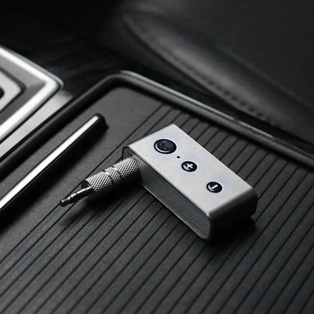 Bluetooth автомобильный комплект громкой связи 3,5 мм Aux аудио приемник адаптер беспроводной музыкальный приемник A2DP стерео Поддержка TF автомобильный адаптер