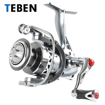 

2018 Teben True 8 Bearings 5.2:1 Fresh Water Carp Fishing Spinning Reel 2-6000 Series Original Rubber Handle Reels Fishing
