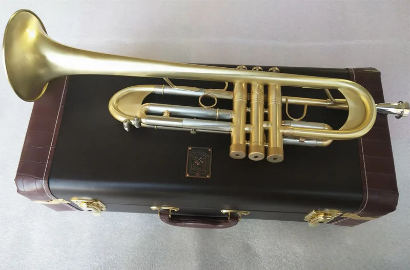 New Bach Trumpet B flat trumpet LT197GS-77 musical instrument heavier type Gold plating Trumpet playing music