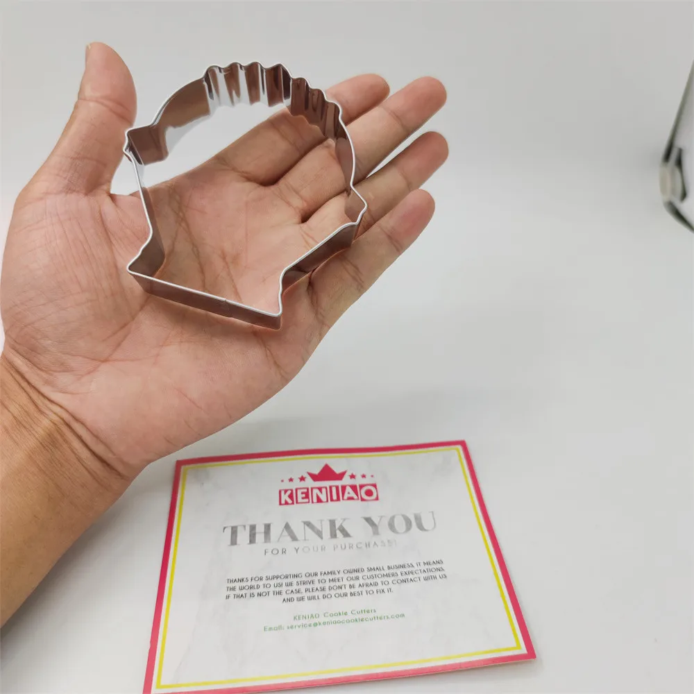 Flower Basket Cookie Cutter for New Year Party Biscuit Fondant Pastry Bread Mold Stainless Steel KENIAO 7.5 x 7.3 CM