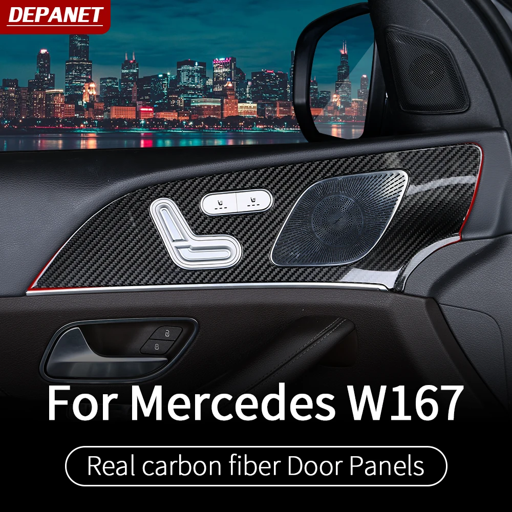 Interior De Fibra De Carbono Accesorios Para Mercedes Gle W167 Gle 21 Gle 350 Amg 450 500e Amg Gls W167 Gls X167 550 Molduras Interiores Aliexpress