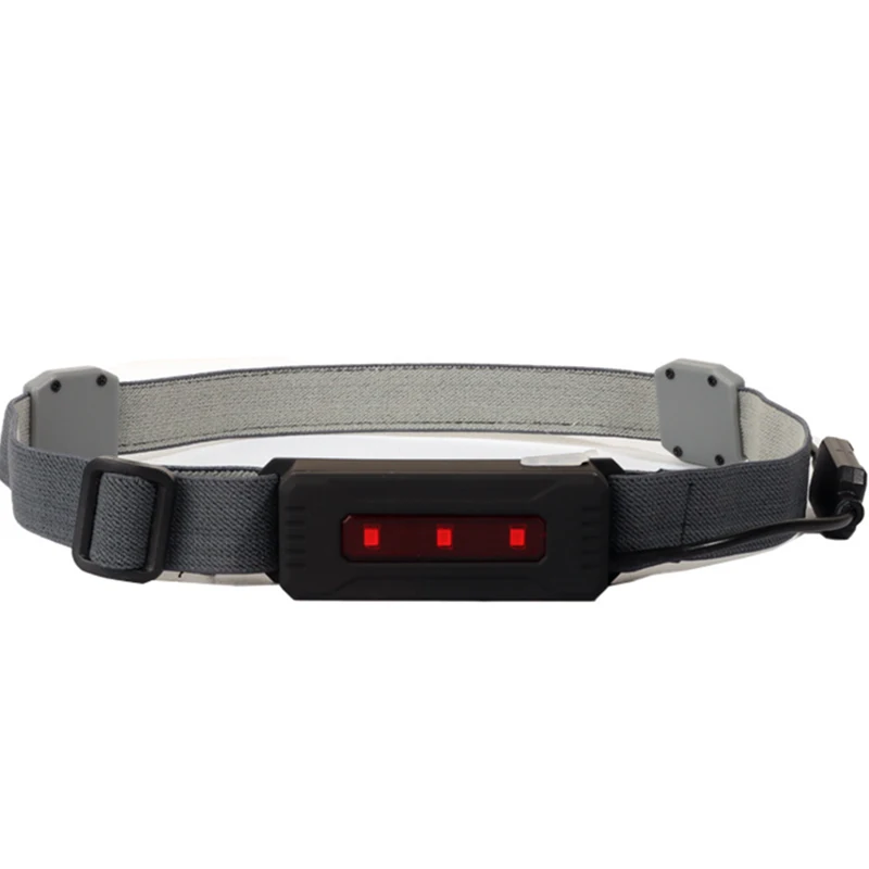 Hi-Beam Work Light Soft LED Headlamp USB Rechargeable Waterproof Elastic Headband COB+Red for Outdoor Running ALS88 |