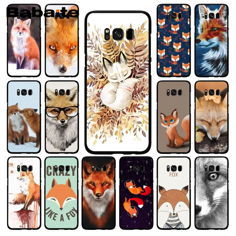 Чехол для телефона Babaite A Fox in The Wild Red Animal Samsung Galaxy S10E S20 S7 Edge S9 S8 S10plus S6 S10Lite S5 |