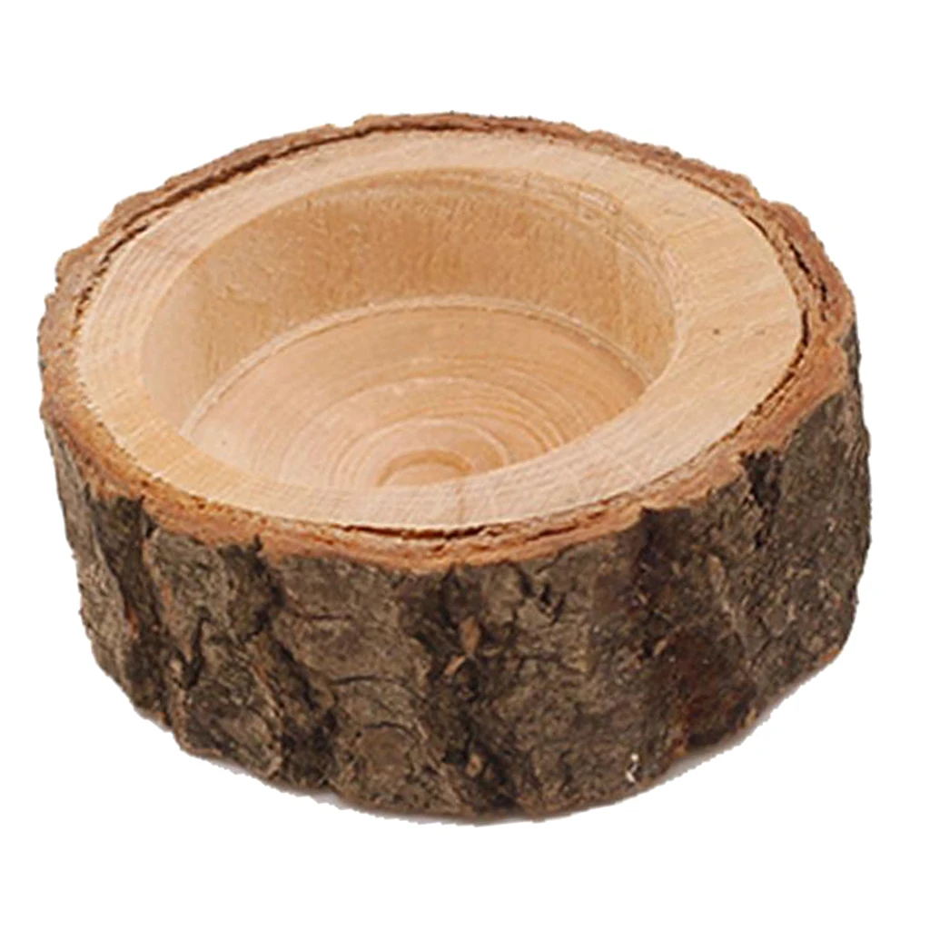 2.5cm Tree Stump Tea Light Candle Holder Succulent Pot Wedding Centerpieces
