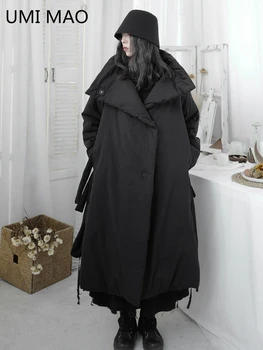 

UMI MAO Winter Padded Jacket Yamamoto Dark Yoji Long Padded Jacket Men Women Thick Padded Coat Niche Ins Casual Loose