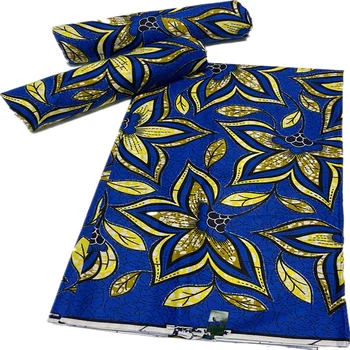 

Guaranteed Veritable Real Wax Tissus pagne Wax 6yard/lot Soft New High Quality African Ankara Wax Print Fabric