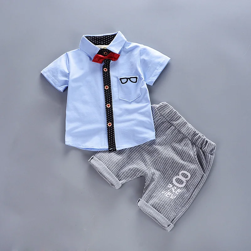Комплект одежды для маленьких мальчиков, летняя одежда хлопковая одежда детская футболка+ шорты комплект из 2 предметов Детский Повседневный костюм с героями мультфильмов на возраст от 3 лет - Цвет: picture color14