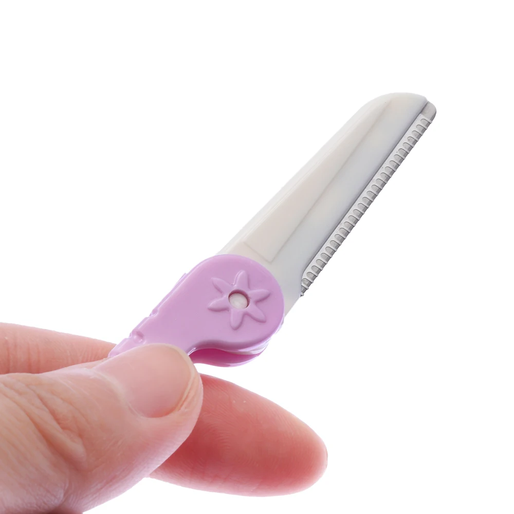 1 комплект складной портативный мини бритва для бровей нож Безопасный нож Shaper бритва лезвие для удаления губ бровей Триммер инструменты для макияжа лица