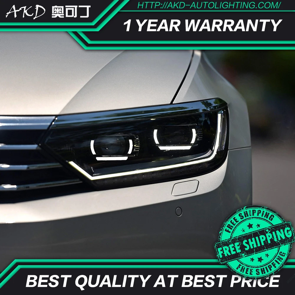 Akd Tuning Auto Koplamp Voor Vw Passat B8 Eur Verson Koplampen Led Drl Running Lights Bi Xenon Beam Fog Verlichting Angel Eyes Car Light Assembly Aliexpress 