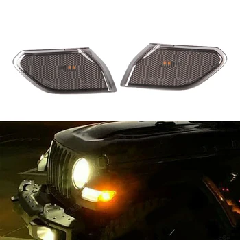 

68302120AB 1 Pair Side Marker Lights CH2551137 LED 68302119AB ABS Plastic