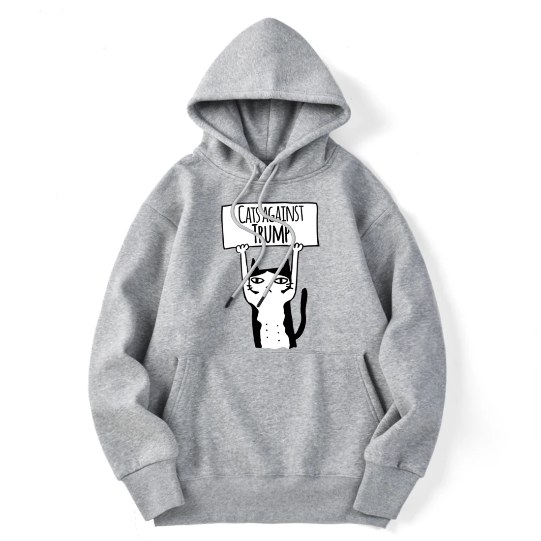 

Cats Print Hipster Sweatshirts Man Hooded Harajuku Tracksuits Hip Hop Clothing Long Sleeve Hoodies Breathable Supoleron Hombre