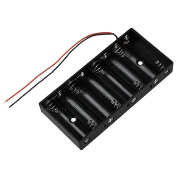 

New Plastic 8 X 1.5V AA 2A CELL Battery Holder Storage Box standard 12V Case With Lead Wire