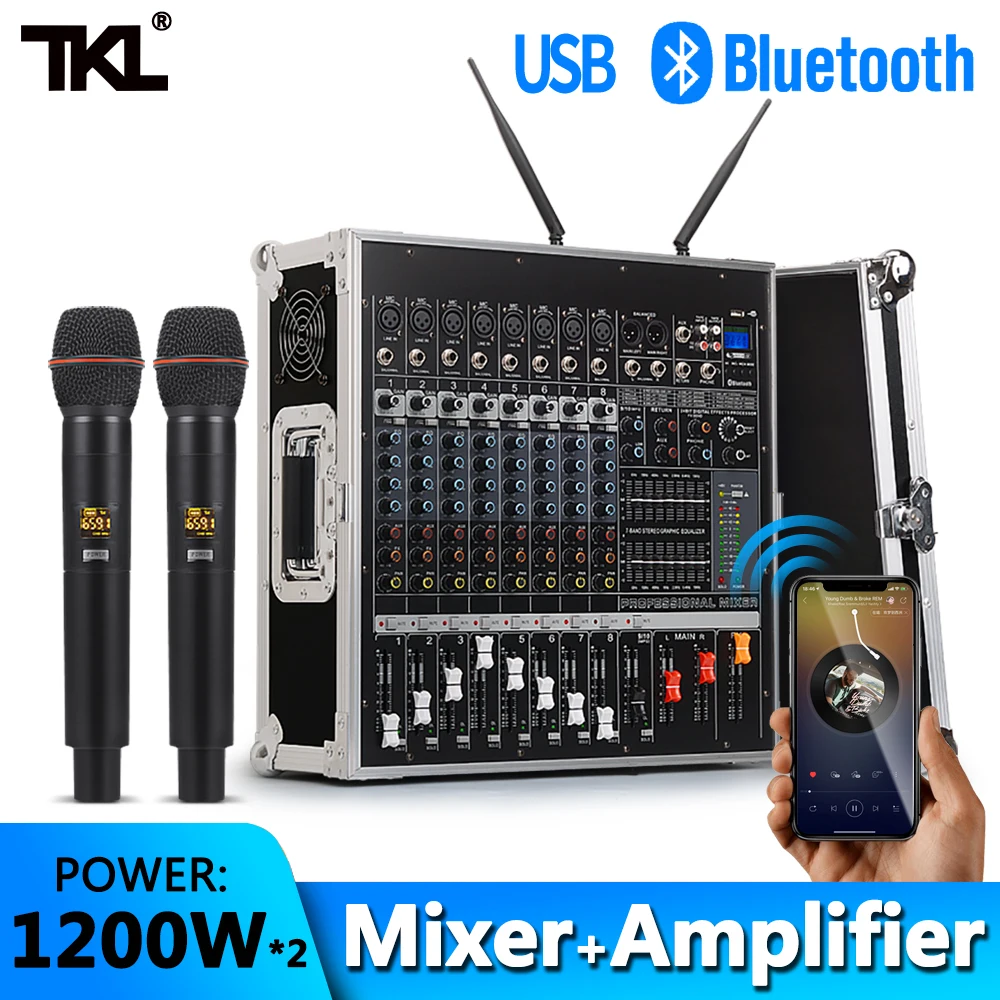 TKL PH2400 Power Amplifier Mixer Unit 8 Channel
