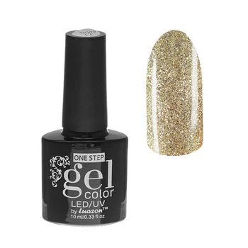 

Nail gel polish, 216-189-38, single phase, LED / UV, 10ml, color 216-189-38 gold glitter