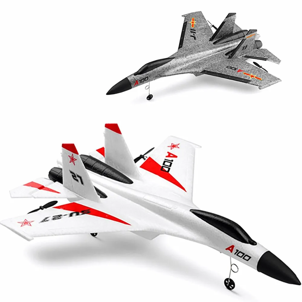 Радиоуправляемый самолет 3 канала EPP самолет с фиксированным крылом WLtoys XK A100-SU27 пульт дистанционного управления планер для детей подарки на день рождения Радиоуправляемый истребитель
