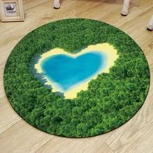 3D современный круглый ковер для гостиной, спальни, коврик с принтом, детский игровой нескользящий коврик для лазания, кофейный столик, декоративный коврик для дома
