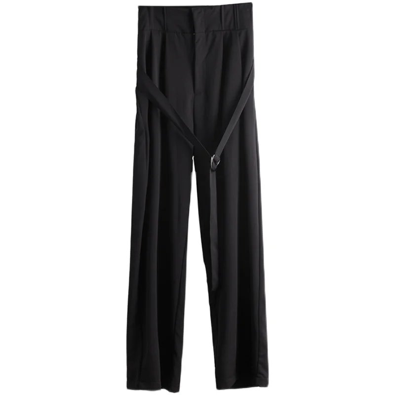 

Men's pants spring/summer new fashion loose straight pants wide leg pants men's high waist casual pants large jogger pants
