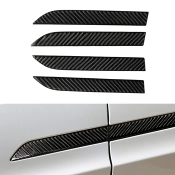 

4 PCS For Tesla Model X 2014-2020 Interior Car Outer Door Handle Trim Cover Trim Car Carbon Fiber Stickers