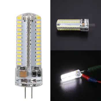 

G4 Silicone 104 LED Safe Corn Light Lamp Bulb 3014 104SMD AC 110V/AC 220V