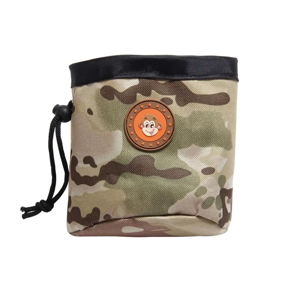 Popular Outdoor Training Dog Pouch Waist Back Food Bag Camouflage Snack Bag Pack Portable Cat Training Treat Bags Pet Oxford