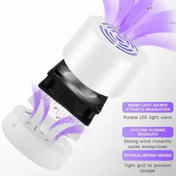 

Electronic Mosquito Killer USB Charger Pest Controll Light Indoor 3w 5V Durable Bed Room Outdoor UV Mosquito Trap