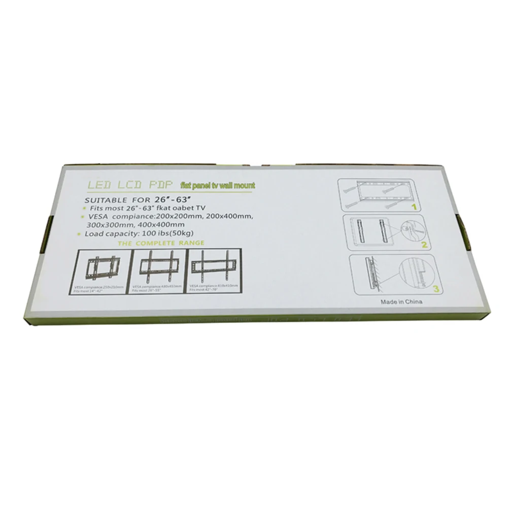 Wall Mount TV Fixed Bracket Hanging For 26-63 Inch LED LCD ABS Stable Up to VESA 400x400mm THIN889