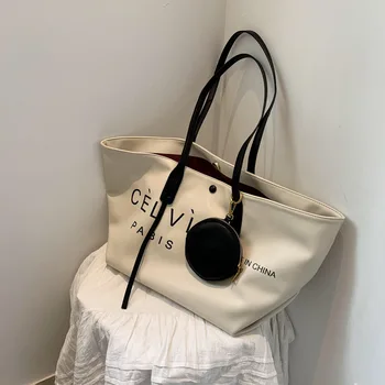 

Women's New Fashion Large Capacity Mother Totes Fashion Stylish Letters Designer Handbags Casual Office Bag 2020 Female Package