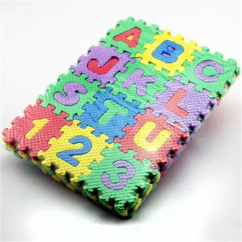 

36pcs/set Montessori EVA Foam Puzzle Alphabet Letters And Number Jigsaw Puzzle Game Kids Education Toys N2950n10