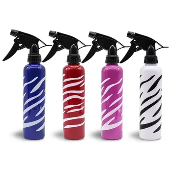 

300ml Plastic Refillable Hair Sprayer Bottle Zebra Stripes Hairdressing Tools 831E