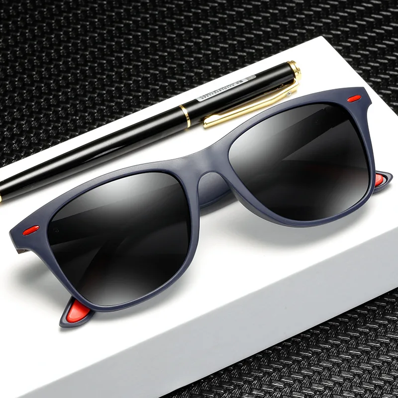 Polarized Men  Sunglasses Fashion Brand Designer Women Driving Square Frame Sun Glasses Male Goggle Shades Coating Mirror Female