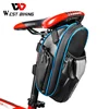 WEST BIKING MTB Bike Waterproof Rear Bag Bicycle Accessories Bike Saddle Bag with Water Bottle Pocket Cycling Rear Seat Tail Bag