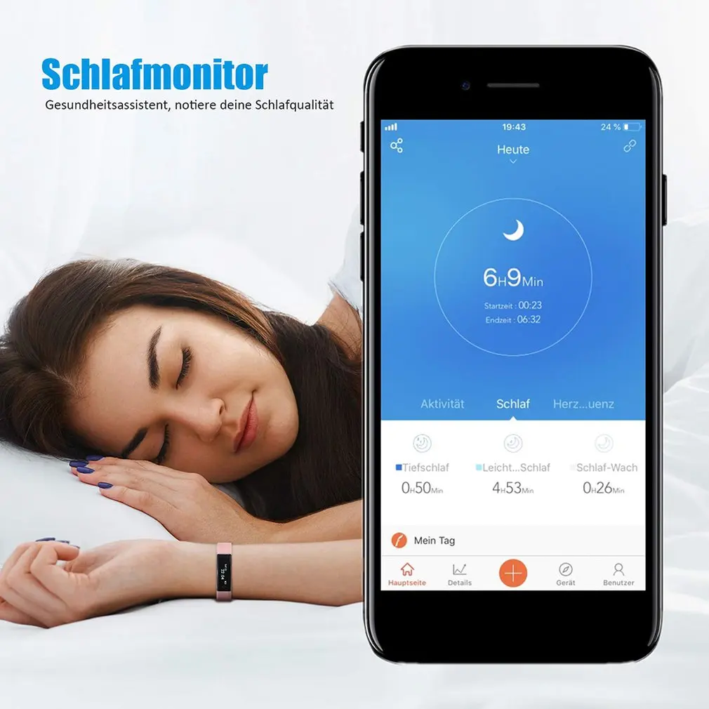 ID115U умный Браслет IP67 Водонепроницаемый трекер сна сообщение Push Sport Smartband Отображение времени движения режим Funtion