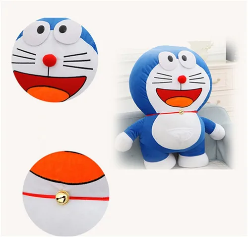 Fancytrader 39'' Pop Anime Japan Big Doraemon Plush Toy Giant Blue Stuffed Cartoon Doraemon Cat Doll Nice Birthday Gift 100cm (8)