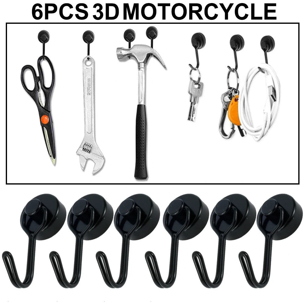 6 Pcs Hooks 30lb Powerful Heavy Duty Hanger Wall