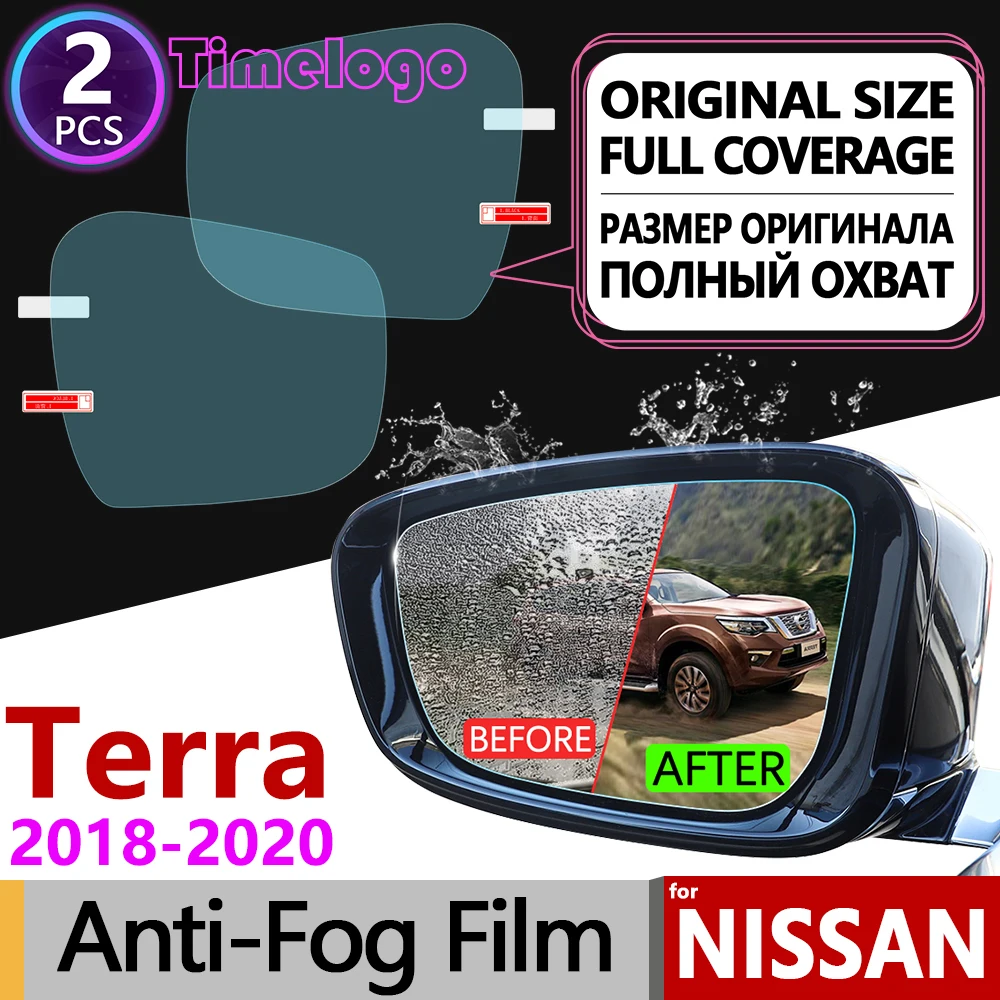 

For Nissan Terra 2018 2019 2020 Full Cover Anti Fog Film Rearview Mirror Anti-Fog Rain Films Clear Car Accessories Stickers