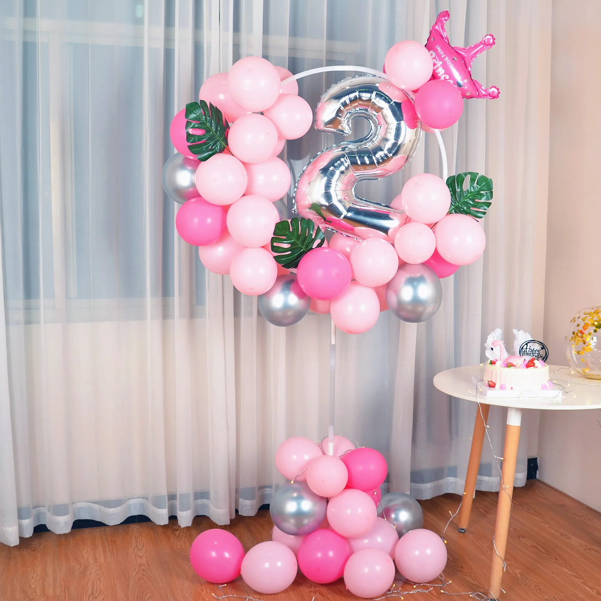 

Baloon Garland Round Balloon Stand arch Baby Shower Kids Birthday Party decorations Ballon Wreath Frame Wedding Christmas Party