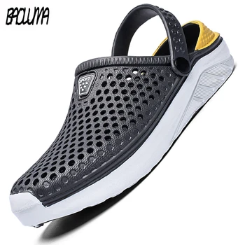 

Outdoor Summer Men's Sandals Fashion Croc Clogs Men's Beach Sandals Non-slip Mens Sandals Crocks Comfortable Men Sandals