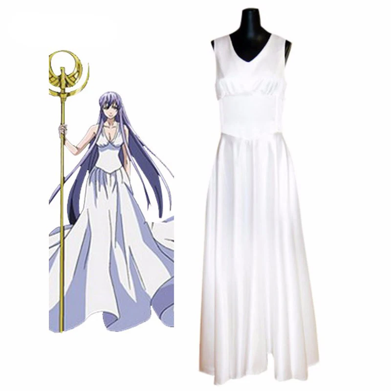 Saint Seiya: The Lost Canvas-Inspired Athena Cosplay Dress for Women and Kids