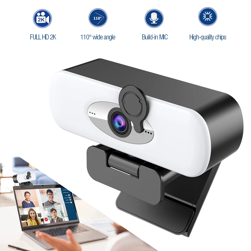 Компьютерная камера HD проводная USB веб-камера внешняя 1080P 2K Live Beauty видеокамера для