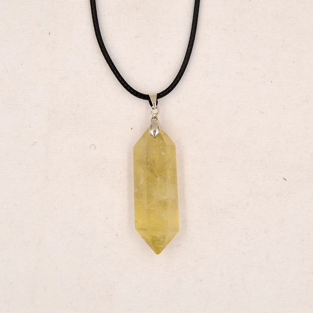 1pcs Natural Crystal Citrine Pendant 