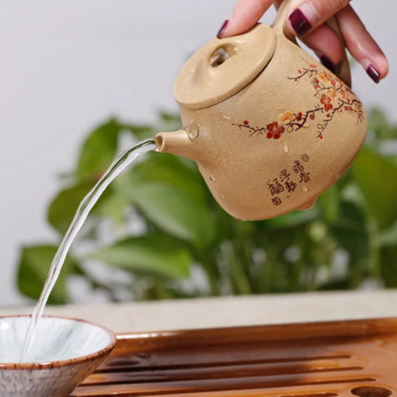 Керамический Чайник Китайский Исин Zisha глина чайный горшок Gongfu Чайный набор ситечко для заварочного чайника 220 мл Новое поступление высокое качество с подарочной коробкой