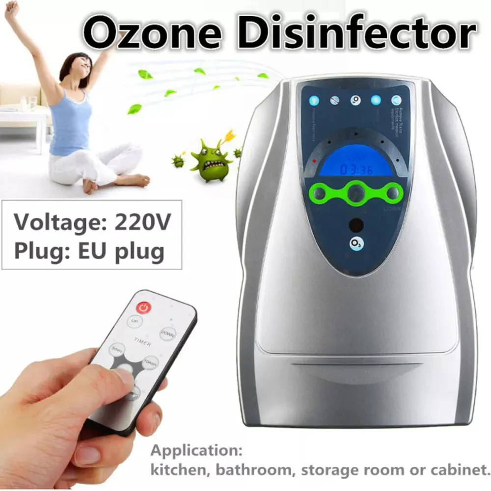 Озоновый генератор портативный кухонный воздухоочиститель озоновый дезинфицирующее средство для фруктов, овощей стерилизация сохранение 220 В 500 мг