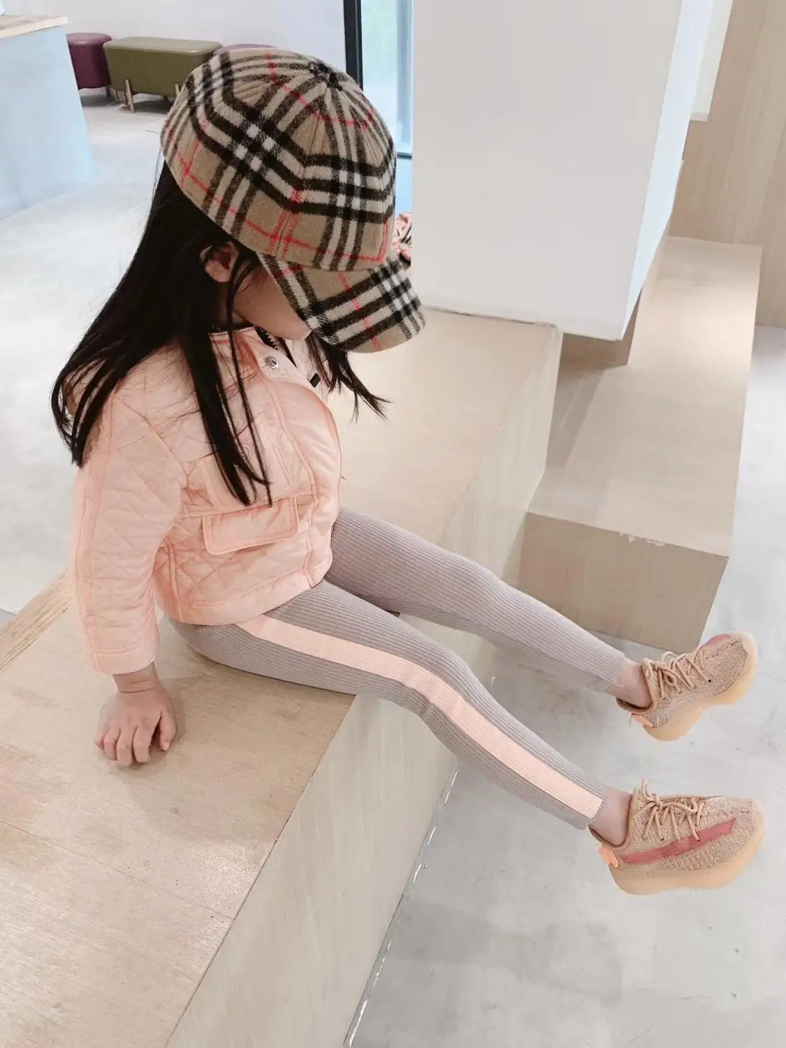 

Girls jacket solid color cotton padded warm jacket autumn winter girls blazer jacket