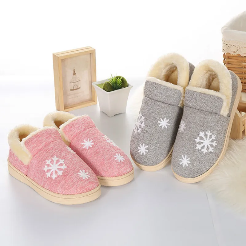 Прямая поставка зимние теплые мужские тапочки хлопковые домашние для влюбленных