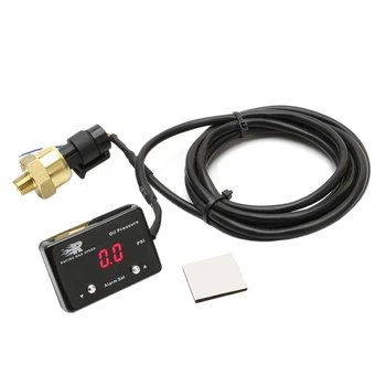 

1/8 NPT Sensor Digita Oil Pressure Gauge Red Display 4WD Turbo Diese Petrol