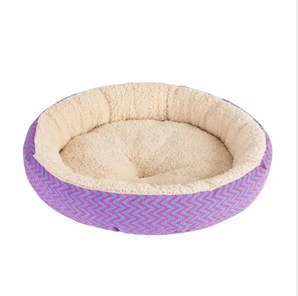 purple Зефир собачий домик для кровати круглая кровать Fodable Cat коврик для сна гнездо питомник диван кровать для кошки собаки супер мягкий плюшевый коврик для собак - Цвет: purple