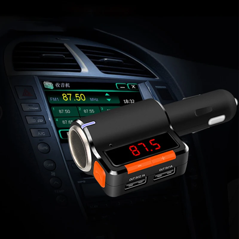 Мини Автомобильный FM ручной Bluetooth маленький автомобильный комплект fm